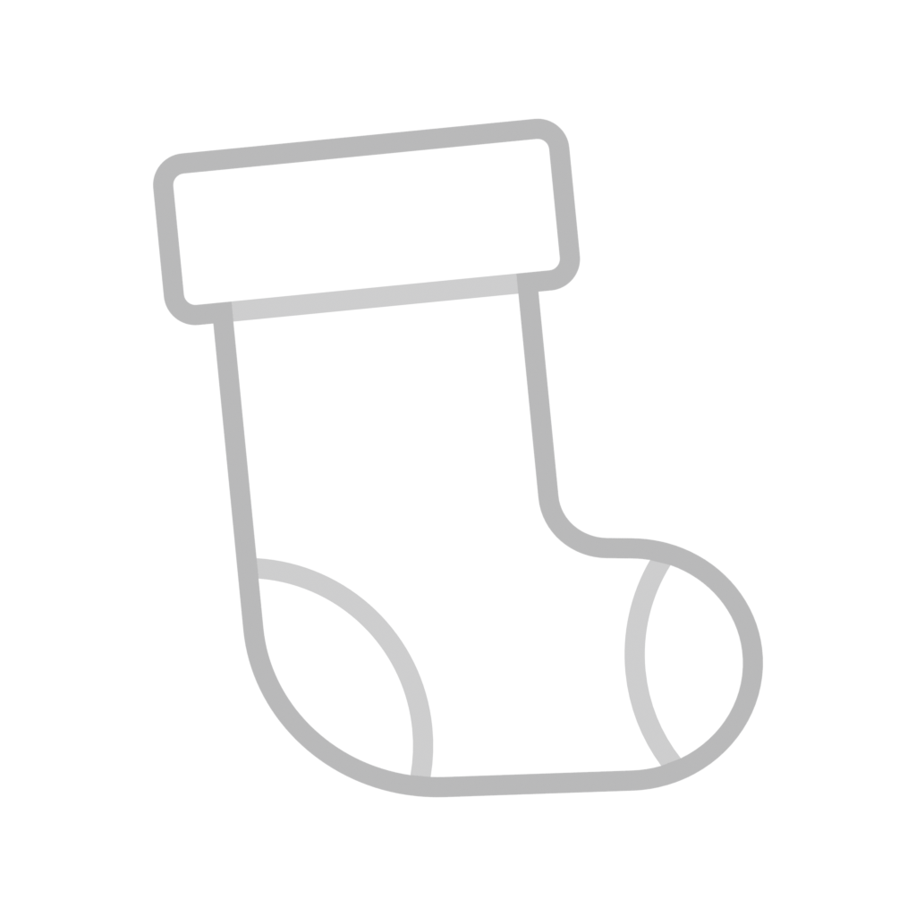 christmas stocking B cookie cutter 91 top